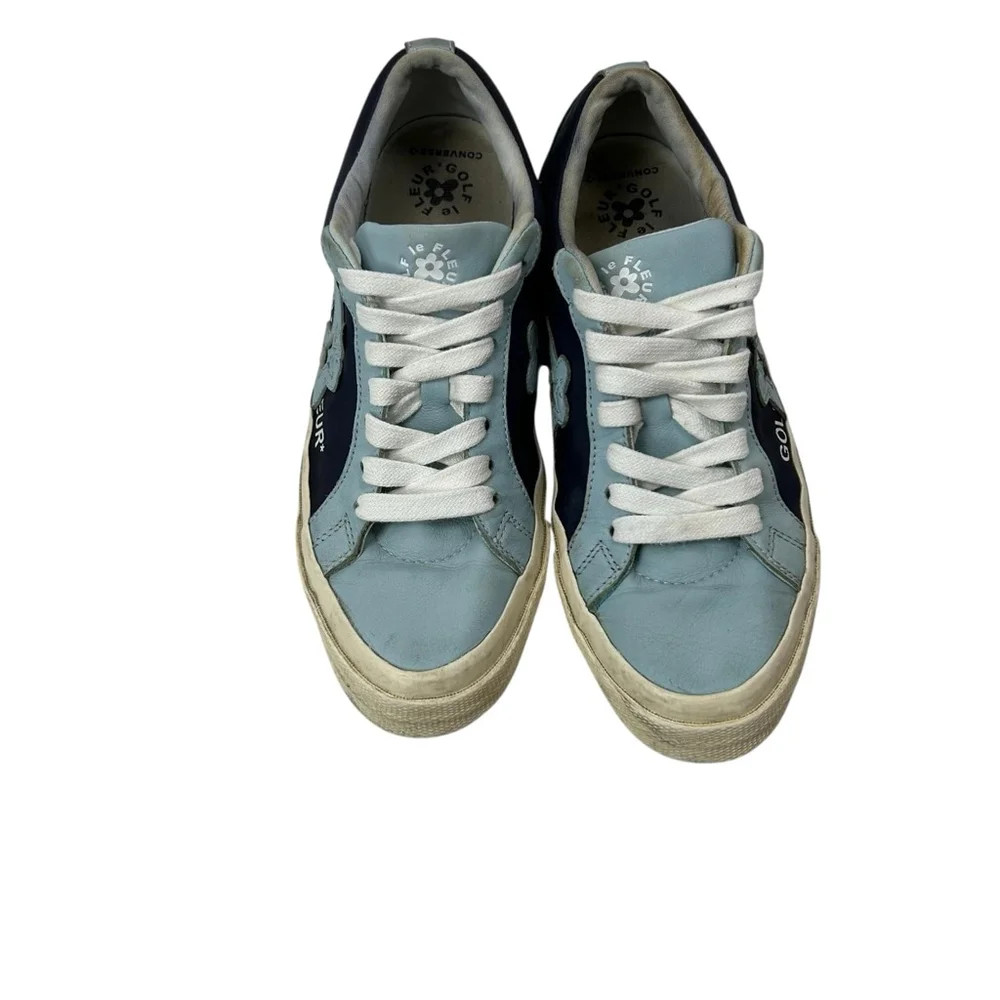 Converse Golf Le Fleur One Star Ox Sneakers Blue Leather - Picture 4 of 12
